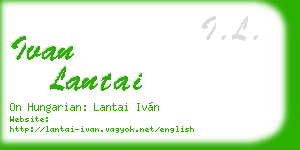 ivan lantai business card