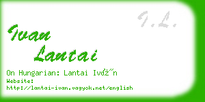 ivan lantai business card